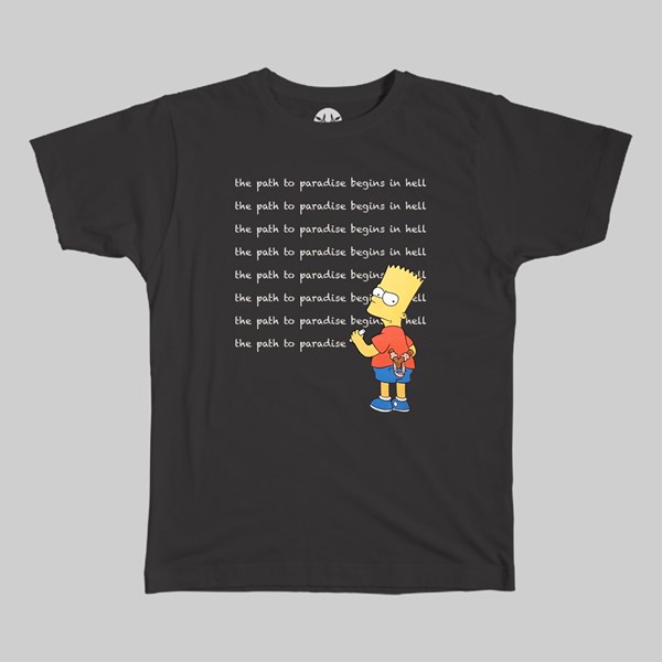 PARADISE NYC EXISTENTIAL BART SS T-SHIRT BLACK 